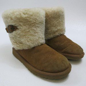 UGG Australia Ellie Insulated Leather Warm Boots Shoes sz 6